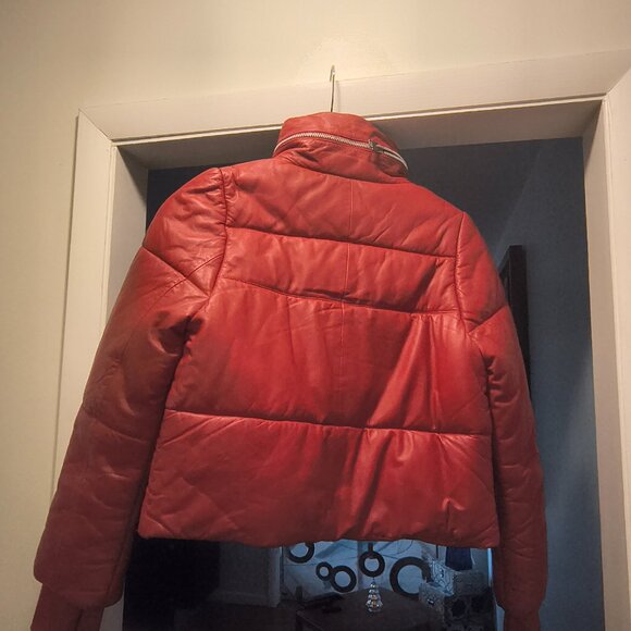 Leather Walter Baker Coat - Picture 3 of 3